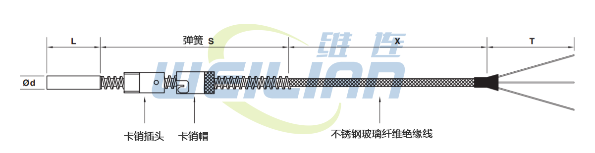 温度传感器定制 卡口温度传感器 億彩电子